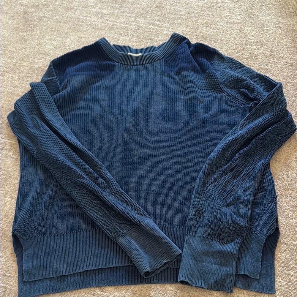 rag & bone Deep Blue Crewneck Sweater